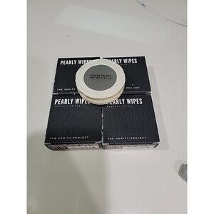 Set Of 4 Pearly Wipes Project No. 002 The Vanity Project 15 Peppermint w/compact